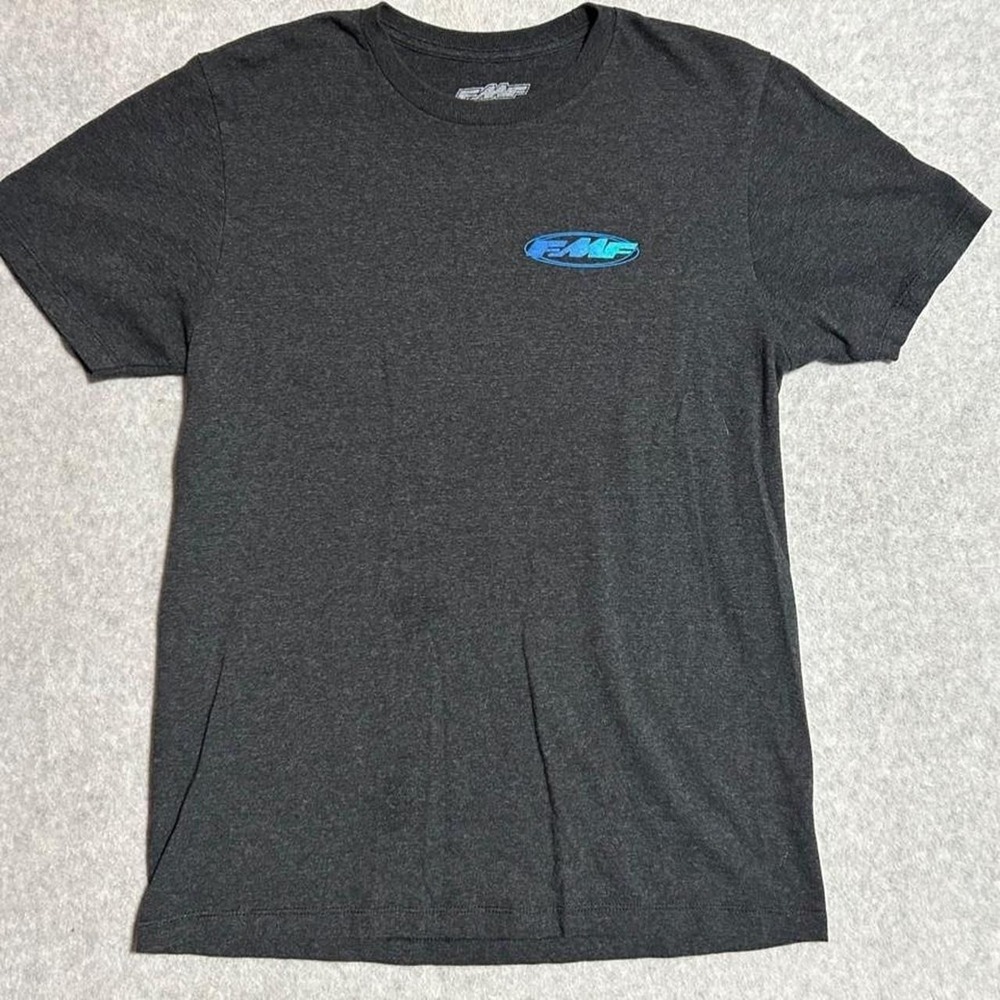 Gray FMF Racing cotton & polyester t-shirt size M